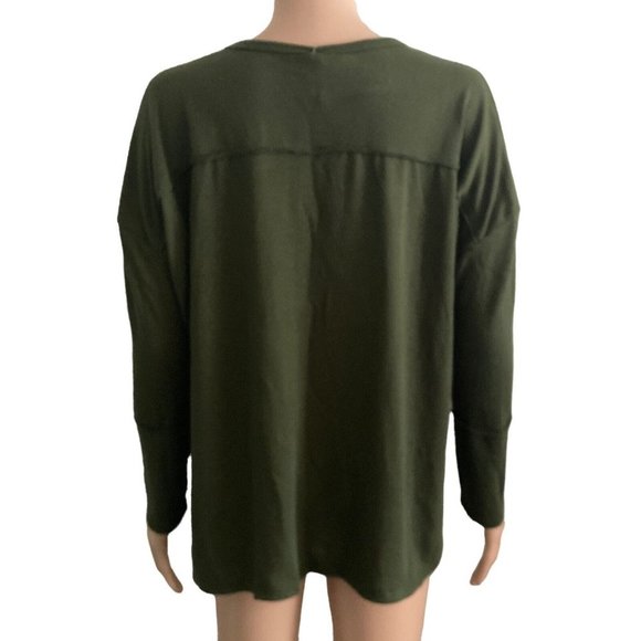 Forgotten Grace Sweater Womens Small Green Stretch - Picture 2 of 13